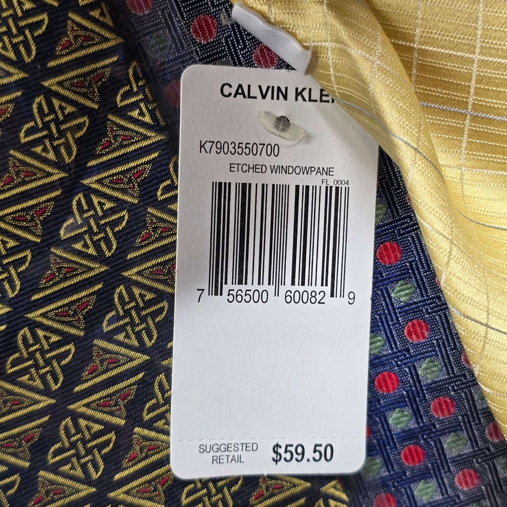 Mens Designer Tie Lot 9pc Brooks Brothers Ralph Lauren Calvin Klein‎ Silk Cotton - Picture 3 of 11